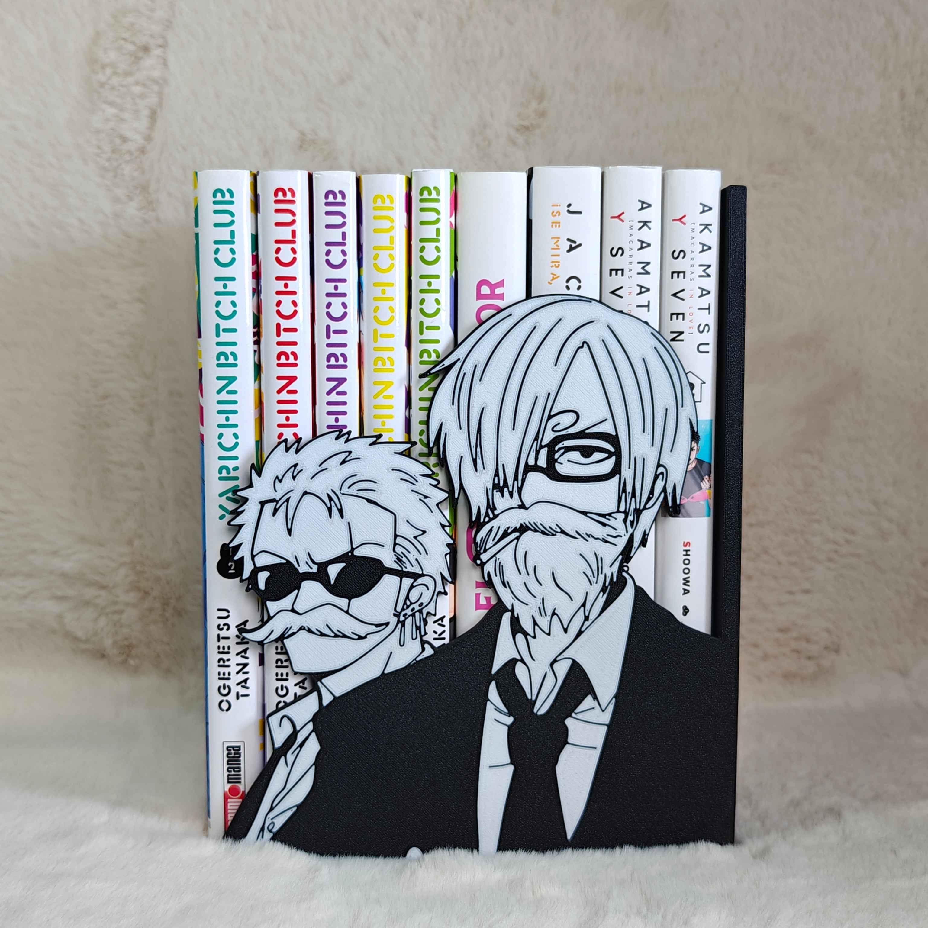 Sujetalibros de Zoro y Sanji