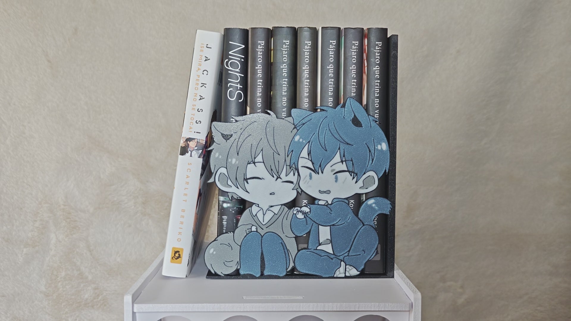 Sujetalibros Chibi Mafuyu y Uenoyama / Given